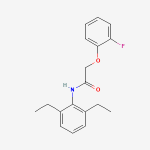 molecular formula C18H20FNO2 B5683055 N-(2,6-diethylphenyl)-2-(2-fluorophenoxy)acetamide 