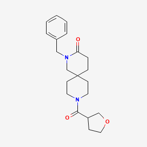 molecular formula C21H28N2O3 B5683086 2-benzyl-9-(tetrahydro-3-furanylcarbonyl)-2,9-diazaspiro[5.5]undecan-3-one 