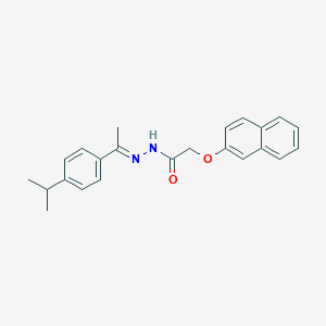 molecular formula C23H24N2O2 B5683096 N'-[1-(4-isopropylphenyl)ethylidene]-2-(2-naphthyloxy)acetohydrazide 