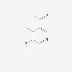 molecular formula C8H9NO2 B056831 5-甲氧基-4-甲基烟醛 CAS No. 113118-86-8