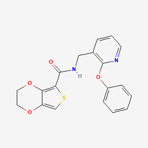 N-[(2-phenoxy-3-pyridinyl)methyl]-2,3-dihydrothieno[3,4-b][1,4]dioxine-5-carboxamide
