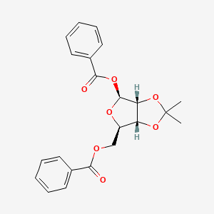 [(3aR,4S,6R,6aR)-4-benzoyloxy-2,2-dimethyl-3a,4,6,6a-tetrahydrofuro[3,4-d][1,3]dioxol-6-yl]methyl benzoate