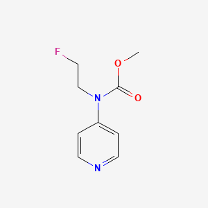 molecular formula C9H11FN2O2 B568322 Methyl (2-fluoroethyl)4-pyridinylcarbamate CAS No. 122975-00-2