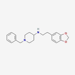 molecular formula C21H26N2O2 B5683231 N-[2-(1,3-benzodioxol-5-yl)ethyl]-1-benzyl-4-piperidinamine 