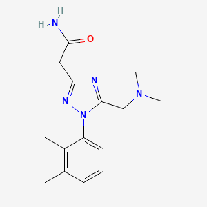2-[5-[(dimethylamino)methyl]-1-(2,3-dimethylphenyl)-1H-1,2,4-triazol-3-yl]acetamide
