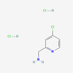 molecular formula C6H9Cl3N2 B568328 (4-Chloropyridin-2-yl)methanamine dihydrochloride CAS No. 114780-09-5