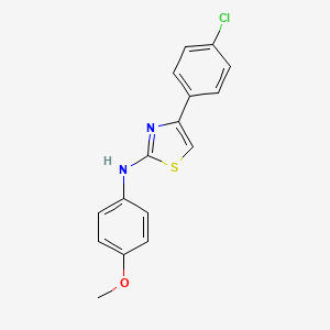 molecular formula C16H13ClN2OS B5683308 4-(4-chlorophenyl)-N-(4-methoxyphenyl)-1,3-thiazol-2-amine CAS No. 315706-14-0