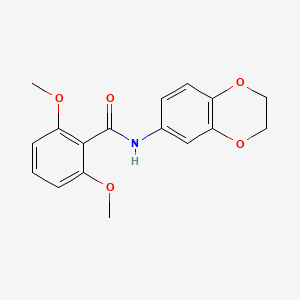 molecular formula C17H17NO5 B5683344 N-(2,3-dihydro-1,4-benzodioxin-6-yl)-2,6-dimethoxybenzamide 
