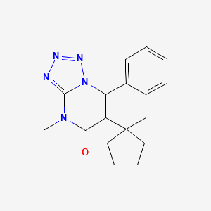 4-methyl-4H-spiro[benzo[h]tetrazolo[1,5-a]quinazoline-6,1'-cyclopentan]-5(7H)-one