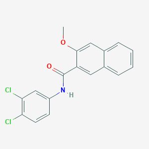 molecular formula C18H13Cl2NO2 B5683393 N-(3,4-dichlorophenyl)-3-methoxy-2-naphthamide 