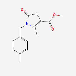 molecular formula C15H17NO3 B5683403 methyl 2-methyl-1-(4-methylbenzyl)-5-oxo-4,5-dihydro-1H-pyrrole-3-carboxylate 