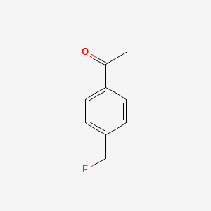 molecular formula C9H9FO B568341 1-(4-(Fluoromethyl)phenyl)ethanone CAS No. 114996-74-6