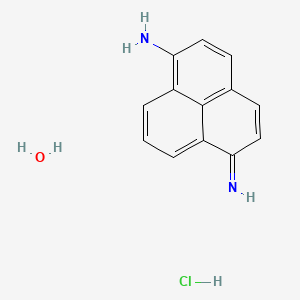 molecular formula C13H13ClN2O B568342 6-Amino-1-imino-1h-phenalene hydrochloride hydrate CAS No. 113702-14-0