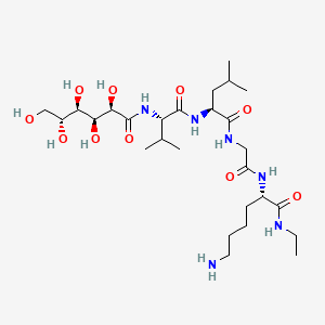 molecular formula C27H52N6O10 B568344 Unk-Val-Leu-Gly-Lys-NHEt CAS No. 121459-49-2