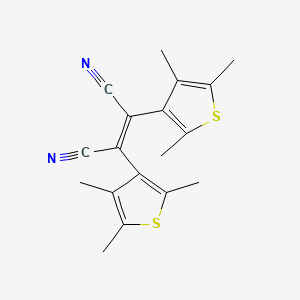 molecular formula C18H18N2S2 B568346 cis-1,2-Dicyano-1,2-bis(2,4,5-trimethyl-3-thienyl)ethene CAS No. 112440-46-7