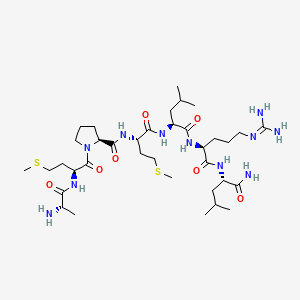 molecular formula C36H67N11O7S2 B568348 Carp CAS No. 111846-40-3