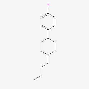 molecular formula C16H23I B568350 1-(trans-4-Butylcyclohexyl)-4-iodobenzene CAS No. 114834-79-6