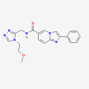 molecular formula C20H20N6O2 B5683500 N-{[4-(2-methoxyethyl)-4H-1,2,4-triazol-3-yl]methyl}-2-phenylimidazo[1,2-a]pyridine-6-carboxamide 