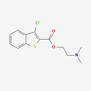 molecular formula C13H14ClNO2S B5683502 2-(dimethylamino)ethyl 3-chloro-1-benzothiophene-2-carboxylate 