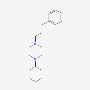 molecular formula C19H30N2 B5683536 1-cyclohexyl-4-(3-phenylpropyl)piperazine 