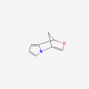 molecular formula C8H7NO B568354 1H-1,4-Methanopyrrolo[2,1-c][1,4]oxazine CAS No. 122521-97-5