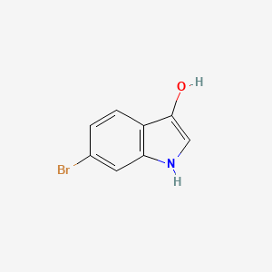 molecular formula C8H6BrNO B568355 6-Bromo-1H-indol-3-OL CAS No. 114224-27-0