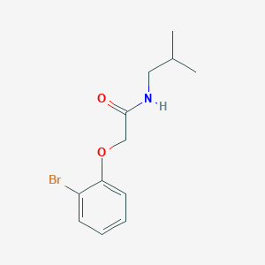 molecular formula C12H16BrNO2 B5683566 2-(2-bromophenoxy)-N-isobutylacetamide 