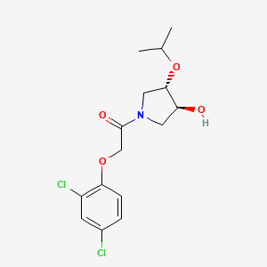 molecular formula C15H19Cl2NO4 B5683572 (3S*,4S*)-1-[(2,4-dichlorophenoxy)acetyl]-4-isopropoxy-3-pyrrolidinol 