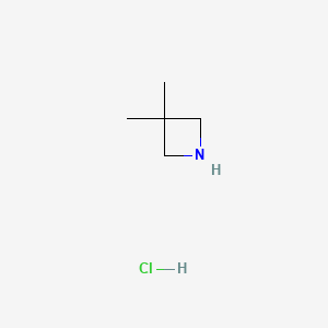molecular formula C5H12ClN B568358 3,3-Dimethylazetidine hydrochloride CAS No. 89381-03-3