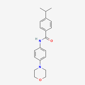 molecular formula C20H24N2O2 B5683583 4-isopropyl-N-[4-(4-morpholinyl)phenyl]benzamide 