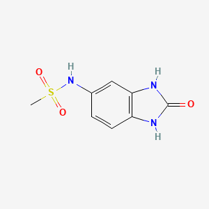 molecular formula C8H9N3O3S B5683608 N-(2-oxo-2,3-dihydro-1H-benzimidazol-5-yl)methanesulfonamide 