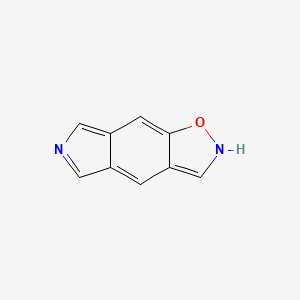 molecular formula C9H6N2O B568361 2H-[1,2]Oxazolo[4,5-F]isoindole CAS No. 118716-69-1
