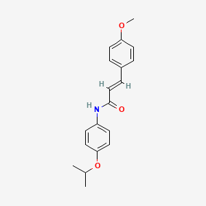 molecular formula C19H21NO3 B5683626 N-(4-isopropoxyphenyl)-3-(4-methoxyphenyl)acrylamide 