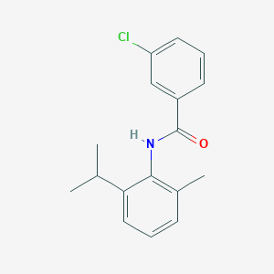 molecular formula C17H18ClNO B5683663 3-chloro-N-(2-isopropyl-6-methylphenyl)benzamide 
