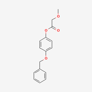 molecular formula C16H16O4 B5683690 4-(benzyloxy)phenyl methoxyacetate 