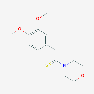 molecular formula C14H19NO3S B5683698 4-[2-(3,4-dimethoxyphenyl)ethanethioyl]morpholine 