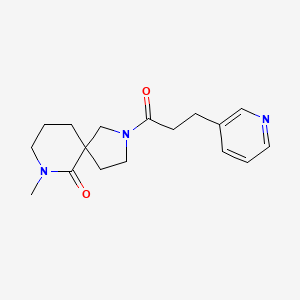 molecular formula C17H23N3O2 B5683707 7-methyl-2-[3-(3-pyridinyl)propanoyl]-2,7-diazaspiro[4.5]decan-6-one 