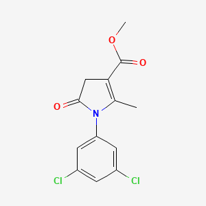 molecular formula C13H11Cl2NO3 B5683722 methyl 1-(3,5-dichlorophenyl)-2-methyl-5-oxo-4,5-dihydro-1H-pyrrole-3-carboxylate 