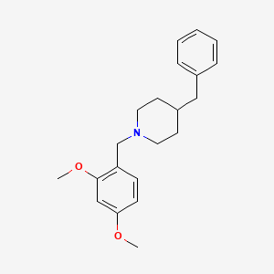 molecular formula C21H27NO2 B5683725 4-benzyl-1-(2,4-dimethoxybenzyl)piperidine 