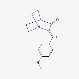 molecular formula C16H20N2O B5683750 2-[4-(dimethylamino)benzylidene]quinuclidin-3-one 