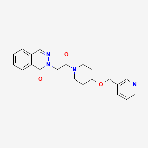 molecular formula C21H22N4O3 B5683767 2-{2-oxo-2-[4-(3-pyridinylmethoxy)-1-piperidinyl]ethyl}-1(2H)-phthalazinone 
