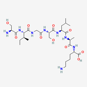 molecular formula C29H54N8O10 B568377 H-Ser-Ile-Gly-Ser-Leu-Ala-Lys-OH CAS No. 115918-58-6