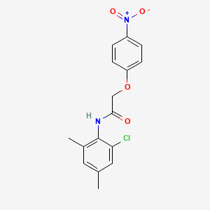 molecular formula C16H15ClN2O4 B5683777 N-(2-chloro-4,6-dimethylphenyl)-2-(4-nitrophenoxy)acetamide 