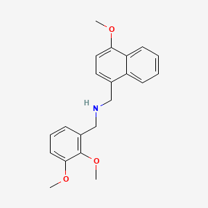 molecular formula C21H23NO3 B5683808 (2,3-dimethoxybenzyl)[(4-methoxy-1-naphthyl)methyl]amine 
