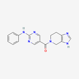 molecular formula C17H16N6O B5683809 N-phenyl-5-(1,4,6,7-tetrahydro-5H-imidazo[4,5-c]pyridin-5-ylcarbonyl)pyrimidin-2-amine 
