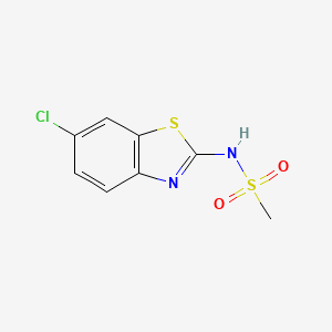 molecular formula C8H7ClN2O2S2 B5683816 N-(6-chloro-1,3-benzothiazol-2-yl)methanesulfonamide 