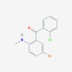 molecular formula C14H11BrClNO B5683839 [5-bromo-2-(methylamino)phenyl](2-chlorophenyl)methanone CAS No. 76061-41-1
