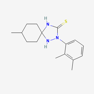 molecular formula C16H23N3S B5683849 2-(2,3-dimethylphenyl)-8-methyl-1,2,4-triazaspiro[4.5]decane-3-thione 