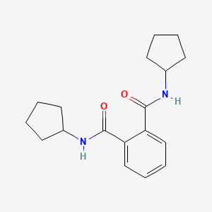 molecular formula C18H24N2O2 B5683853 N,N'-dicyclopentylphthalamide 