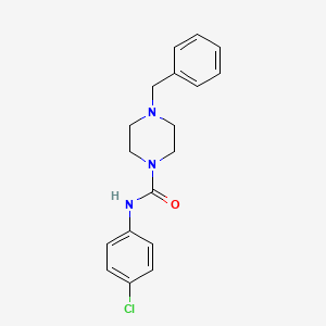 molecular formula C18H20ClN3O B5683860 4-benzyl-N-(4-chlorophenyl)-1-piperazinecarboxamide 